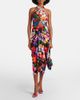 Dolce&Gabbana Dolce&Gabbana Floral scarf-detail silk top - 5