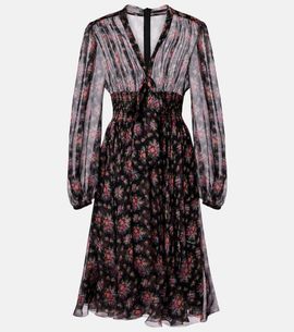 Dolce&Gabbana Dolce&Gabbana Floral shirred silk midi dress