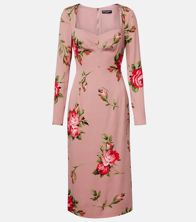 Dolce&Gabbana Dolce&Gabbana Floral silk-blend cocktail dress