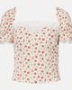 Dolce&Gabbana Dolce&Gabbana Floral silk and cotton-blend charmeuse top - 1