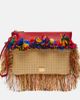 Dolce&Gabbana Dolce&Gabbana Fringed raffia-effect pouch - 1