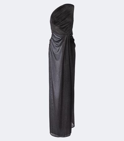 Dolce&Gabbana Dolce&Gabbana Gathered one-shoulder lamé gown