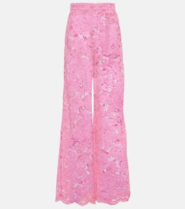 Dolce&Gabbana Dolce&Gabbana High-rise lace wide-leg pants