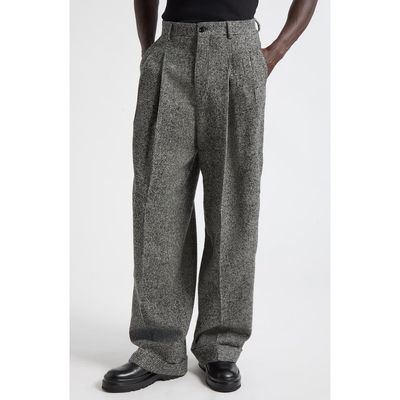 Dolce&Gabbana Dolce&Gabbana Houndstooth Pleated Wide Leg Trousers