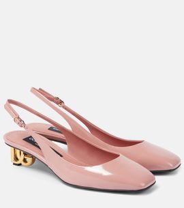 Dolce&Gabbana Dolce&Gabbana Jackie 40 patent leather slingback pumps