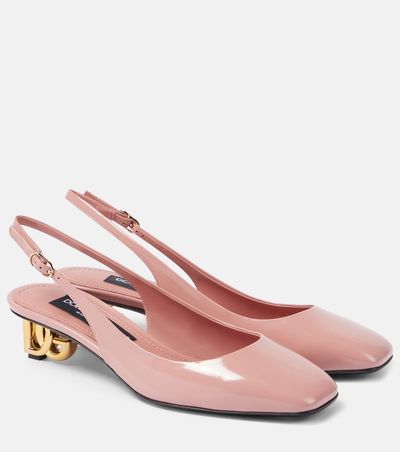 Dolce&Gabbana Dolce&Gabbana Jackie 40 patent leather slingback pumps