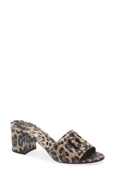 Dolce&Gabbana Dolce&Gabbana Keira Leopard Print Slide Sandal