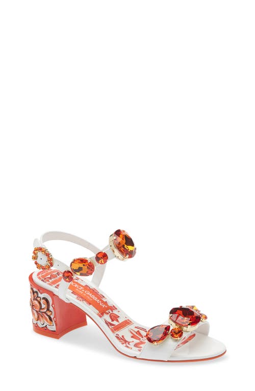 Dolce&Gabbana Dolce&Gabbana Keira Majolica Jeweled Sandal