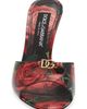 Dolce&Gabbana Dolce&Gabbana Keira Rose Print Slide Sandal - 4