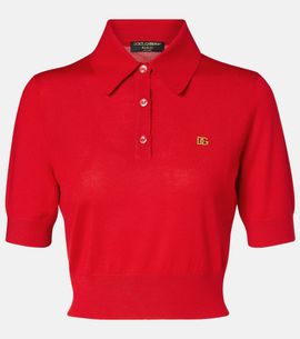 Dolce&Gabbana Dolce&Gabbana Knitted cashmere and silk polo shirt