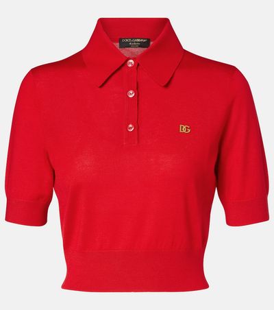 Dolce&Gabbana Dolce&Gabbana Knitted cashmere and silk polo shirt