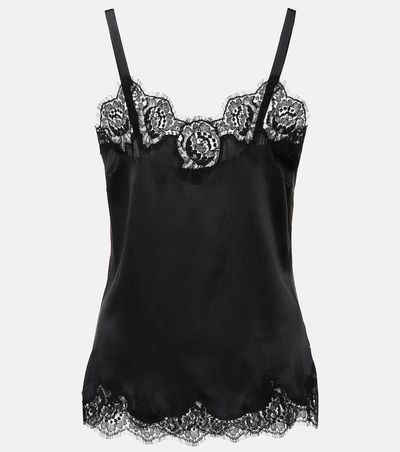 Dolce&Gabbana Dolce&Gabbana Lace-trimmed satin camisole