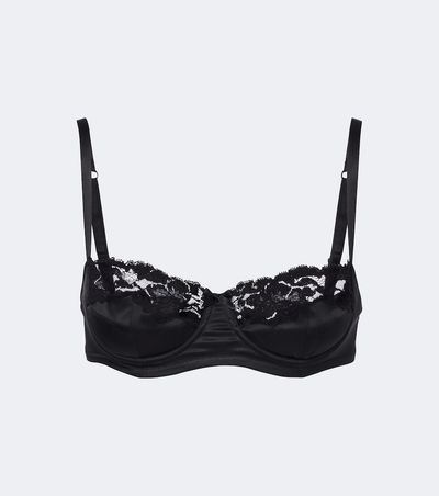 Dolce&Gabbana Dolce&Gabbana Lace-trimmed silk-blend satin bra