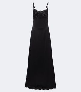 Dolce&Gabbana Dolce&Gabbana Lace-trimmed silk and cotton-blend gown
