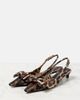 Dolce&Gabbana Dolce&Gabbana Leo 30 printed satin slingback pumps - 4