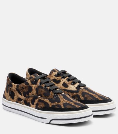 Dolce&Gabbana Dolce&Gabbana Leopard-print canvas sneakers