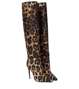 Dolce&Gabbana Dolce&Gabbana Leopard-print over-the-knee boots