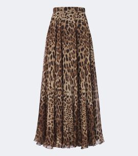 Dolce&Gabbana Dolce&Gabbana Leopard-print silk chiffon maxi skirt
