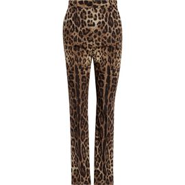 Dolce&Gabbana Dolce&Gabbana Leopard Print Cotton Poplin Pants
