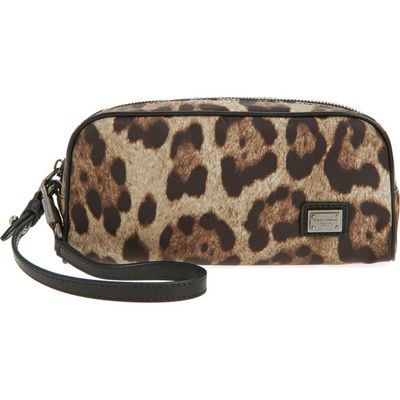 Dolce&Gabbana Dolce&Gabbana Leopard Print Dopp Bag