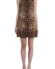 Dolce&Gabbana Dolce&Gabbana Leopard Print Silk Stretch Charmeuse A-Line Dress - 1
