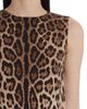 Dolce&Gabbana Dolce&Gabbana Leopard Print Silk Stretch Charmeuse A-Line Dress - 4
