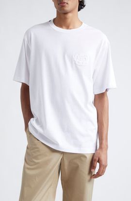 Dolce&Gabbana Dolce&Gabbana Logo Crest Cotton Jersey Crewneck T-Shirt