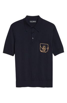 Dolce&Gabbana Dolce&Gabbana Logo Embroidered Virgin Wool Polo