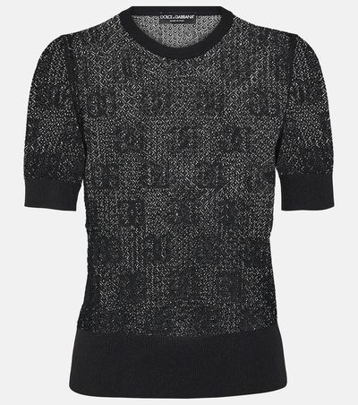 Dolce&Gabbana Dolce&Gabbana Logo lace-stitched jacquard sweater