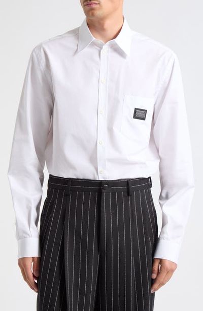 Dolce&Gabbana Dolce&Gabbana Logo Plaque Button-Up Shirt