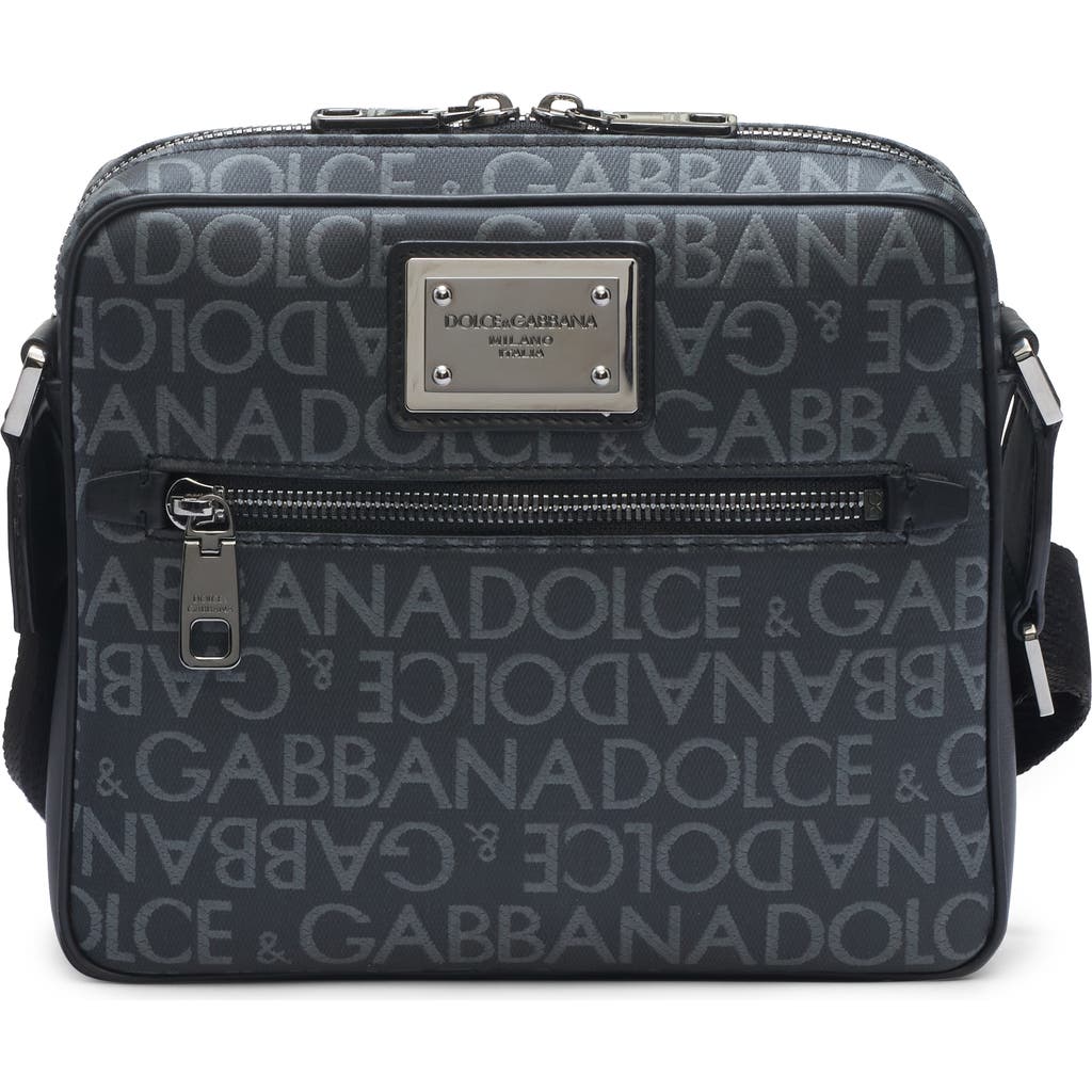 Dolce&Gabbana Dolce&Gabbana Logo Plaque Logo Jacquard Crossbody Bag