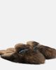 Dolce&Gabbana Dolce&Gabbana Logo suede-trimmed shearling mules - 1