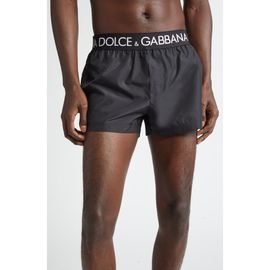 Dolce&Gabbana Dolce&Gabbana Logo Waistband Swim Trunks