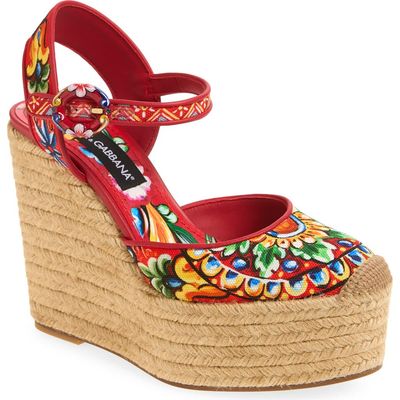 Dolce&Gabbana Dolce&Gabbana Lola Espadrille Wedge Sandal