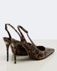 Dolce&Gabbana Dolce&Gabbana Lollo leopard-print leather slingback pumps - 3