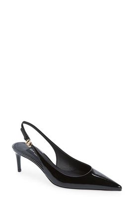 Dolce&Gabbana Dolce&Gabbana Lollo Patent Leather Slingback Pump