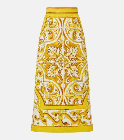 Dolce&Gabbana Dolce&Gabbana Majolica brocade midi skirt
