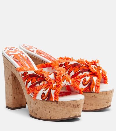 Dolce&Gabbana Dolce&Gabbana Majolica brocade platform sandals