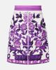 Dolce&Gabbana Dolce&Gabbana Majolica cotton and linen-blend miniskirt - 1