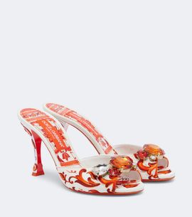 Dolce&Gabbana Dolce&Gabbana Majolica embellished brocade mules