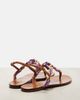 Dolce&Gabbana Dolce&Gabbana Majolica leather-trimmed satin thong sandals - 2