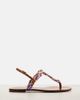 Dolce&Gabbana Dolce&Gabbana Majolica leather-trimmed satin thong sandals - 4
