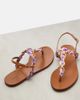 Dolce&Gabbana Dolce&Gabbana Majolica leather-trimmed satin thong sandals - 5