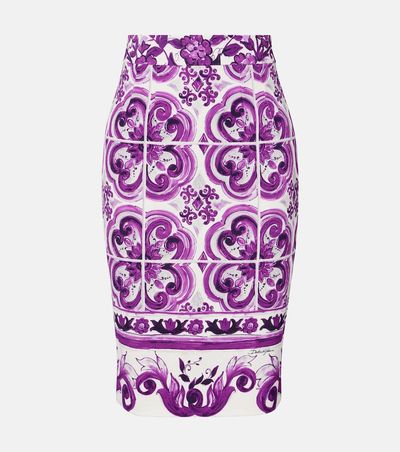 Dolce&Gabbana Dolce&Gabbana Majolica pencil skirt
