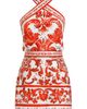 Dolce&Gabbana Dolce&Gabbana Majolica Print Cotton Poplin Halter Minidress - 4