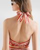 Dolce&Gabbana Dolce&Gabbana Majolica Print Cotton Poplin Halter Minidress - 5