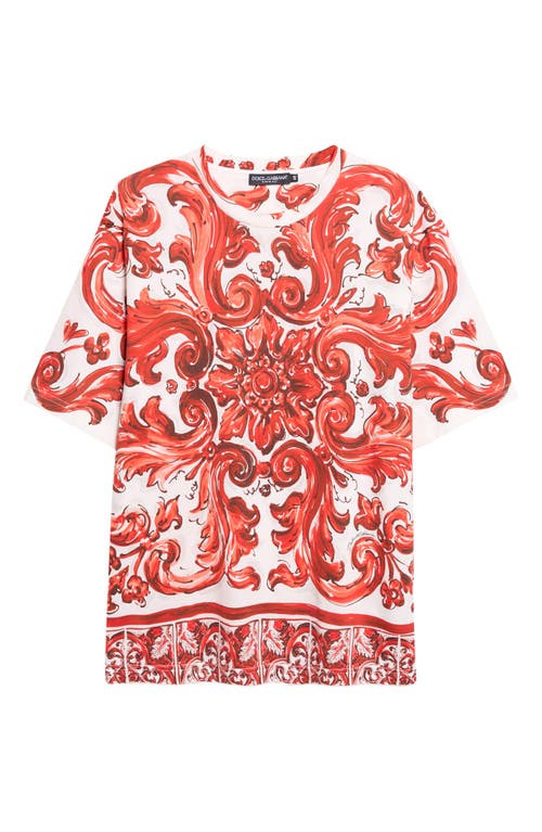 Dolce&Gabbana Dolce&Gabbana Majolica Print Graphic T-Shirt