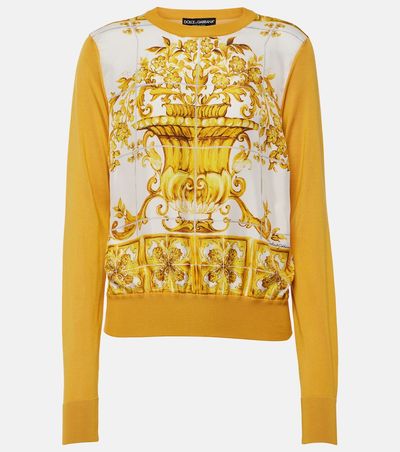 Dolce&Gabbana Dolce&Gabbana Majolica silk sweater