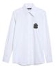 Dolce&Gabbana Dolce&Gabbana Martini Fit Formal Crest Patch Button-Up Shirt - 5