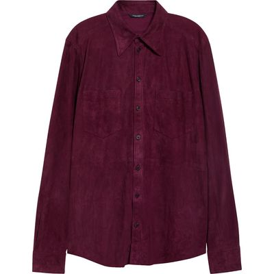 Dolce&Gabbana Dolce&Gabbana Martini Suede Button-Up Shirt